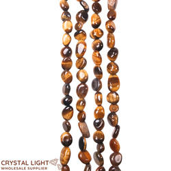Tumble Beads: Tiger's Eye Tumble Bead