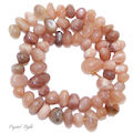 Peach Moonstone Tumble Beads