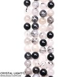 Tourmalated Quartz Beads 8mm