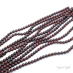 8mm Bead: Dark Poppy Jasper 8mm Beads