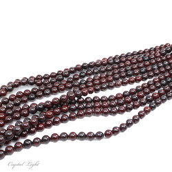 10mm Bead: Dark Poppy Jasper 10mm Beads
