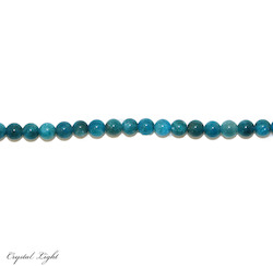 4,6 & 7mm Bead: Blue Apatite 6mm Beads