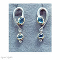 Blue Topaz Gold-S/S Stud Earrings