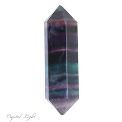 Double Terminated Polished Points: Rainbow Fluorite DT Point
