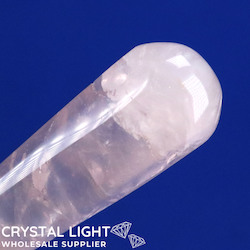 Wands: Rose Quartz Semi-Faceted Wand
