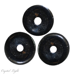 Donut Pendants: Black Tourmaline Donut Pendant