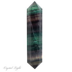 Double Terminated Polished Points: Rainbow Fluorite DT Point