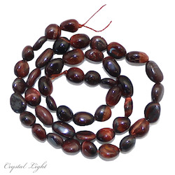 Tumble Beads: Red Tiger's Eye Tumble Beads