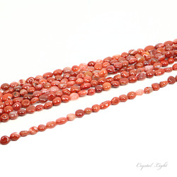 Tumble Beads: Orange Agate Tumble Beads