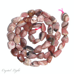 Tumble Beads: Rhodochrosite Tumble Beads