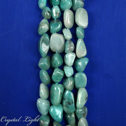 Tumble Beads: Green Amazonite Tumble Beads