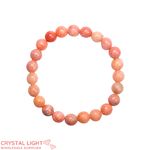 Orange Orchid Calcite Bracelet 8mm