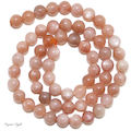 Peach Moonstone 6mm Beads