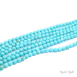 10mm Bead: Light Blue Howlite 10mm Beads