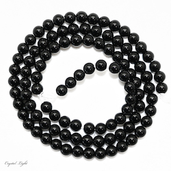 4,6 & 7mm Bead: Black Onyx 4mm Beads