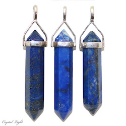 Terminated Pendant: Lapis Lazuli DT Pendant Sterling Silver