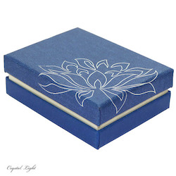 Gift Boxes & Pouches: Blue and Gold Lotus Gift Box