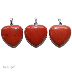Heart Pendant: Red Jasper Heart Pendant