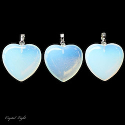 Heart Pendant: Opalite Heart Pendant