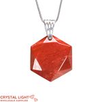 Red Jasper Hexagon Pendant