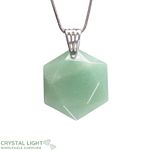 Green Aventurine Hexagon Pendant