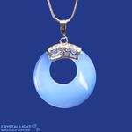 Opalite Donut Pendant with Bail