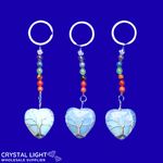 Opalite Chakra Keychain