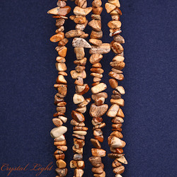 Chip Beads: Picture Jasper Chip Beads
