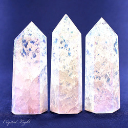 Polished Points By Quantity: Cracked Aura Quartz Polished Point