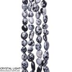 Snowflake Obsidian Tumble Beads
