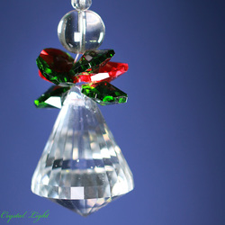 Suncatchers: Angel Suncatcher- Green & Red