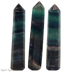 Polished Points By Quantity: Rainbow Fluorite Polished Point
