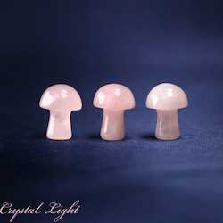 Mushrooms: Rose Quartz Mini Mushroom