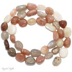 Tumble Beads: Mixed Moonstone Tumble Beads