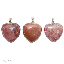 Heart Pendant: Rhodonite Heart Pendant