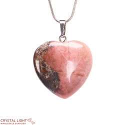Heart Pendant: Rhodonite Heart Pendant