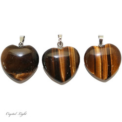Heart Pendant: Tiger's Eye Heart Pendant