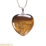 Tiger's Eye Heart Pendant