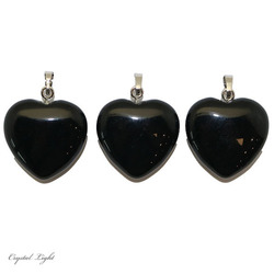 Heart Pendant: Black Obsidian Heart Pendant