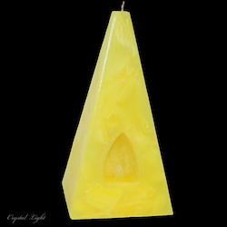 Crystal Candles: Lemon Quartz Candle Medium