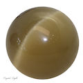 Olive Cat's Eye Sphere/ 40mm