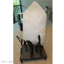 Large Crystals: Large Quartz Point on Stand