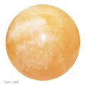 Orange Calcite Sphere/ 74mm
