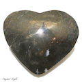 Pyrite Polished Heart