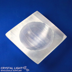 Bowls, Plates & Dishes: Selenite Square Bowl (12cm)