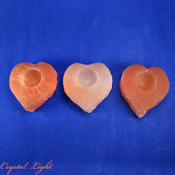 Selenite: Orange Selenite Heart Candle Holder
