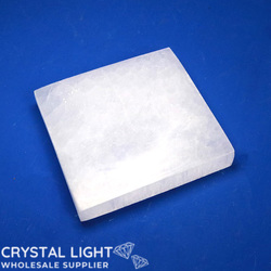 Selenite: Selenite Square Plate (8cm)