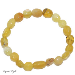 Tumble Bead Bracelets: Yellow Opal Tumble Bracelet