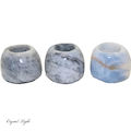 Blue Calcite Candle Holder