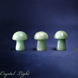 Mushrooms: Green Aventurine Mini Mushroom